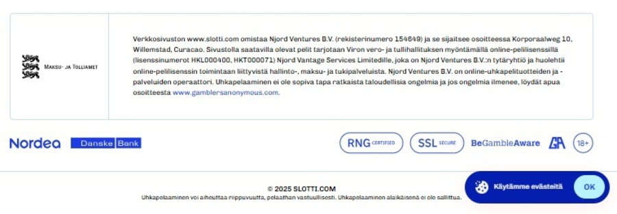 luotettavan kasinon lisenssi