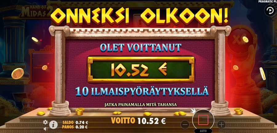voitin rahaa saletti kasinolla